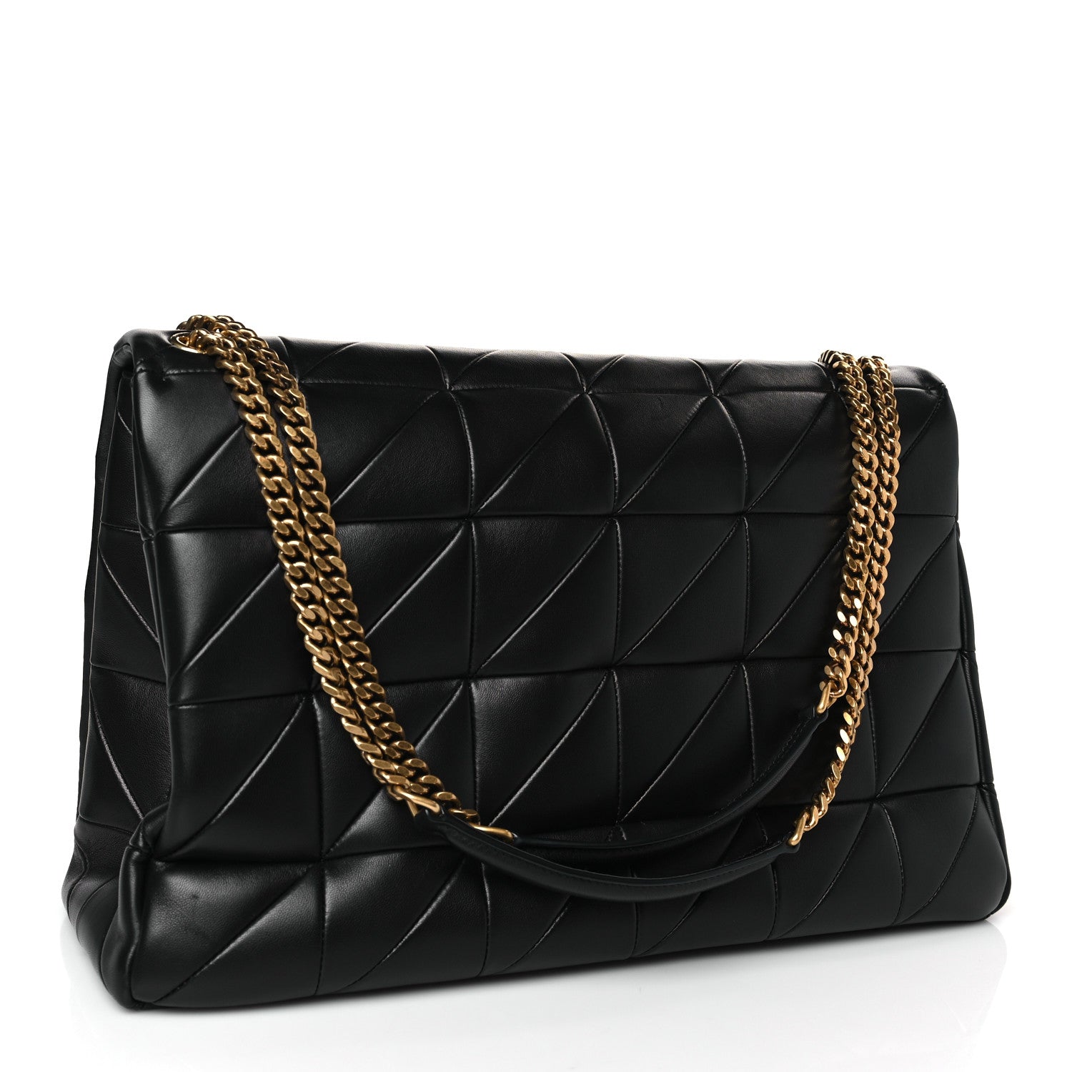 Saint Laurent Lambskin Matelasse Monogram Oversized Jamie Black 3 of 9