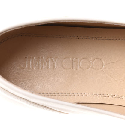 Jimmy Choo Nappa Crystal Mani Flat Loafer 39.5 Latte 7 of 12