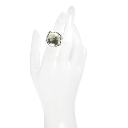David Yurman Sterling Silver Prasiolite 20mm Continuance Ring 52 6 2 of 5