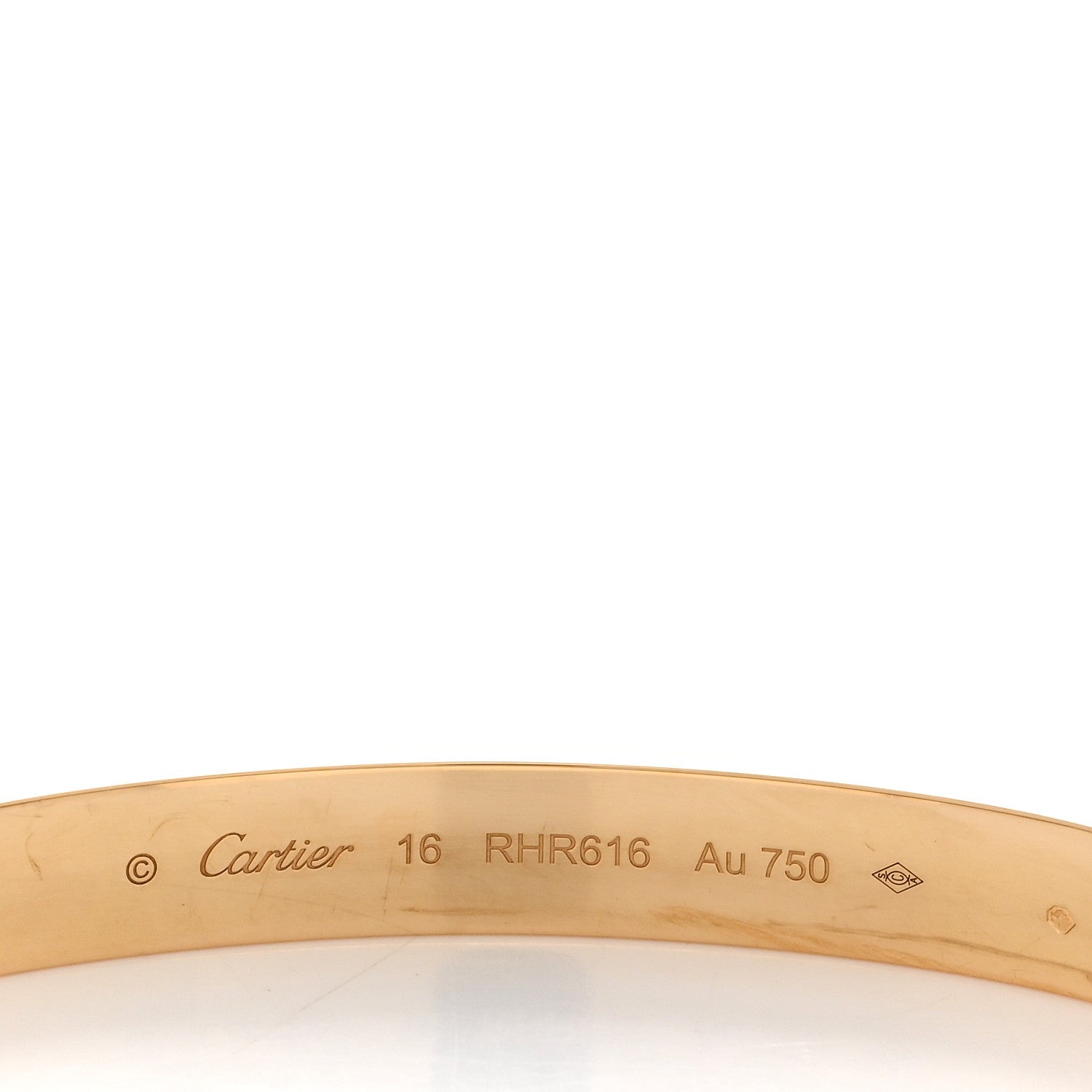 Cartier 18K Yellow Gold LOVE Bracelet 16 4 of 5