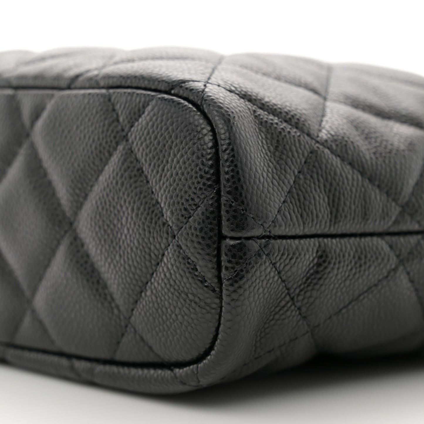 Caviar Quilted Hobo Black