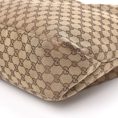 Gucci Monogram Large Horsebit Chain Hobo Brown 11 of 12