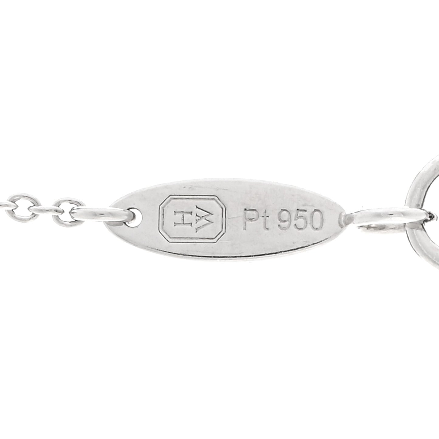 Platinum Diamond Small Lily Cluster Pendant Necklace