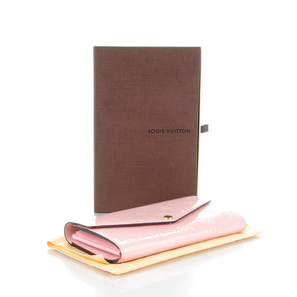 Louis Vuitton Vernis Sarah Wallet NM Rose Ballerine 4 of 7