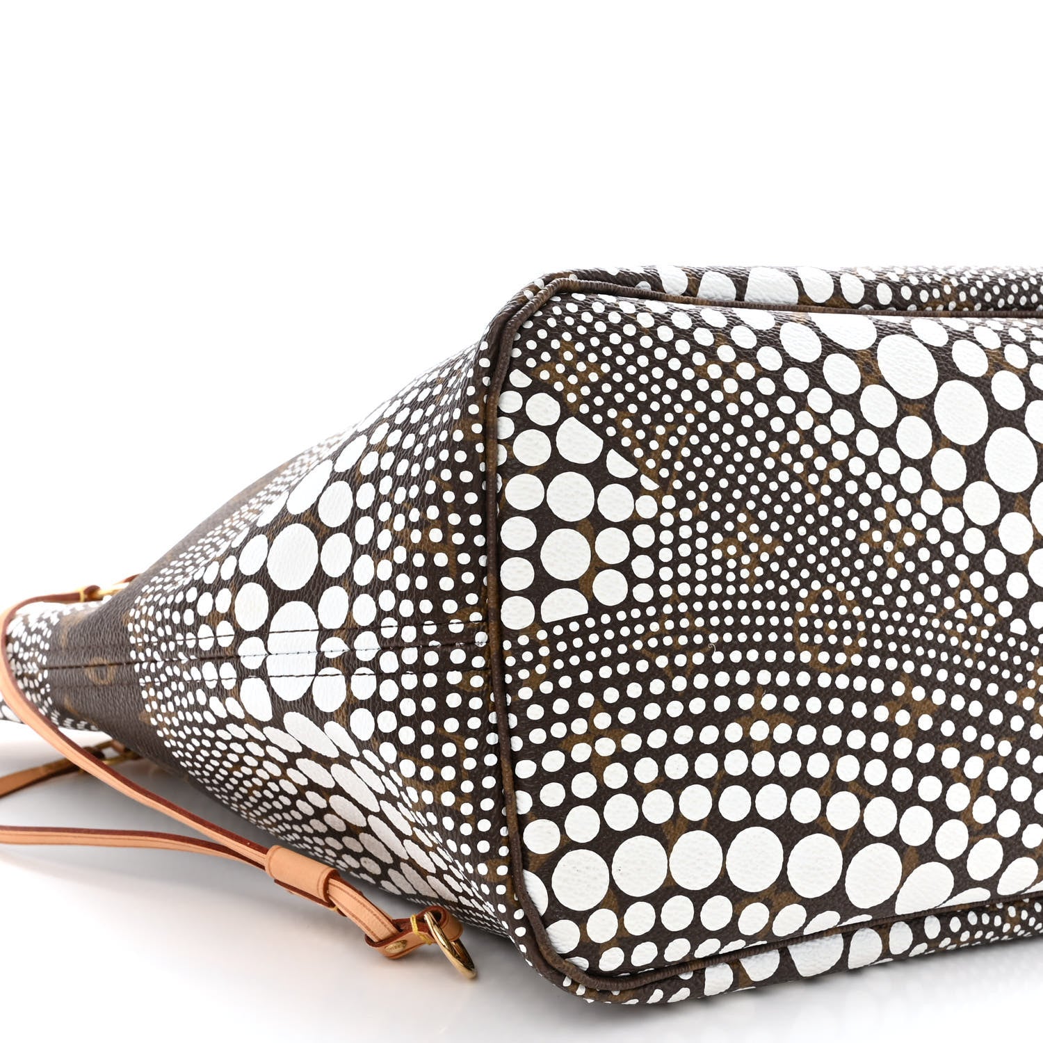 Louis Vuitton Monogram Kusama Waves Neverfull MM White 9 of 10