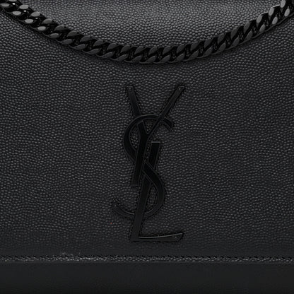 Saint Laurent Grain De Poudre Medium Classic Monogram Kate Satchel Black 9 of 12