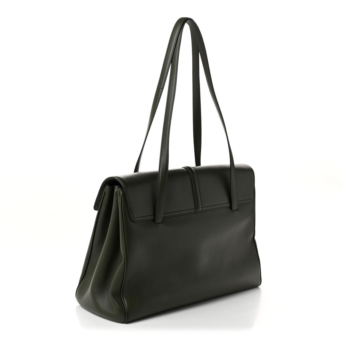 Celine Calfskin Large Soft 16 Bag Khaki 4 of 17