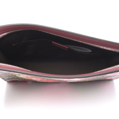 Gucci GG Supreme Monogram Blooms Large Cosmetic Case Beige Multicolor Dry Rose 5 of 11