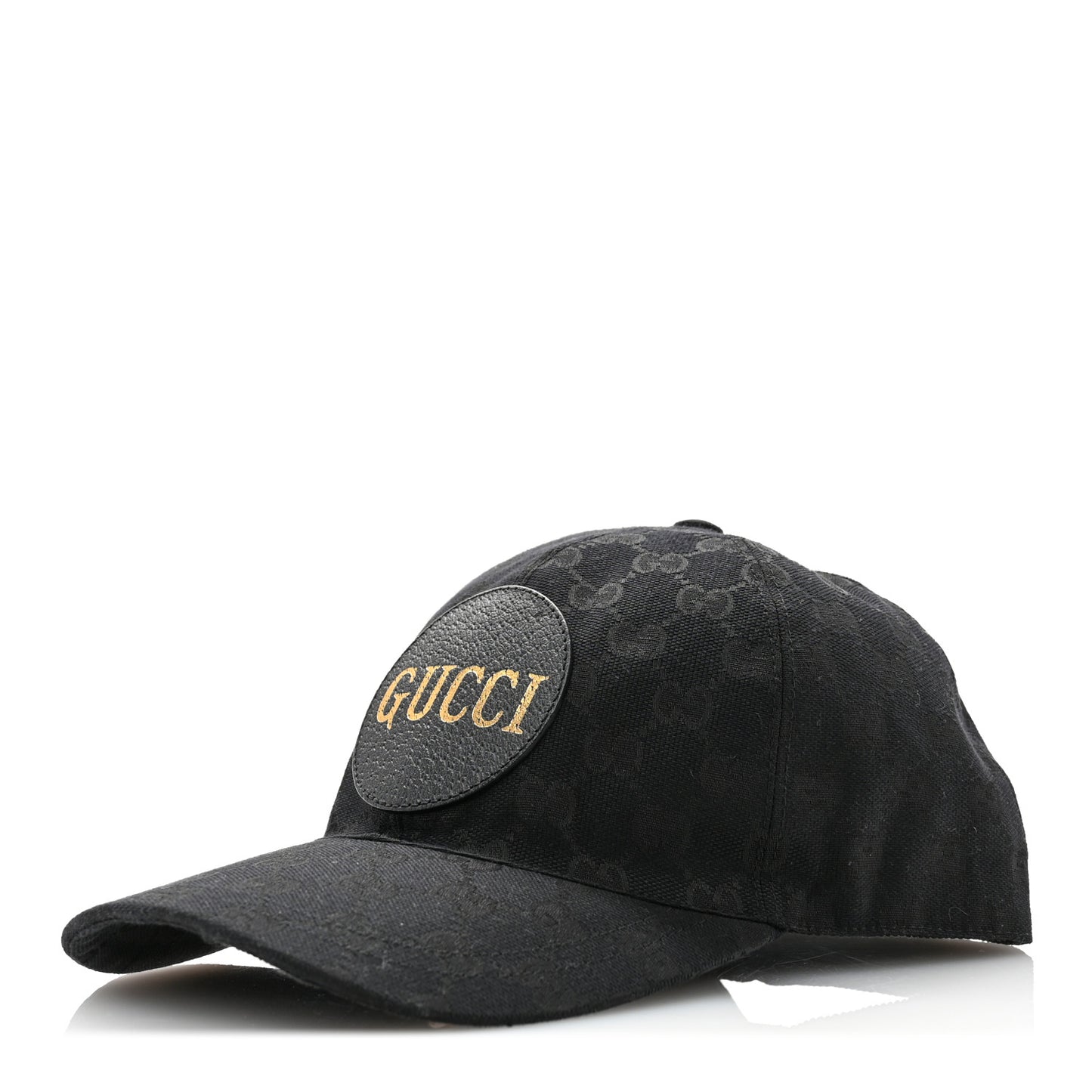 Monogram Textured Dollar Calfskin Zeno Baseball Hat S Black