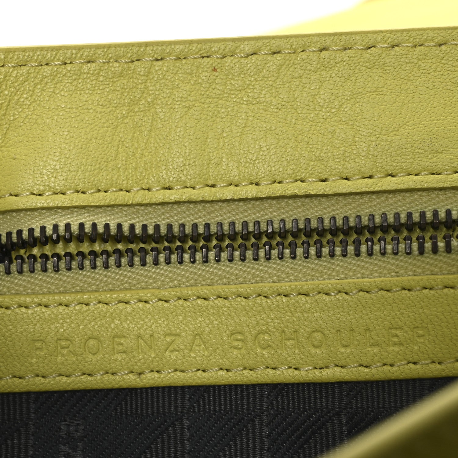 Proenza Schouler Lambskin PS1 Pochette Clutch Lemon 6 of 15