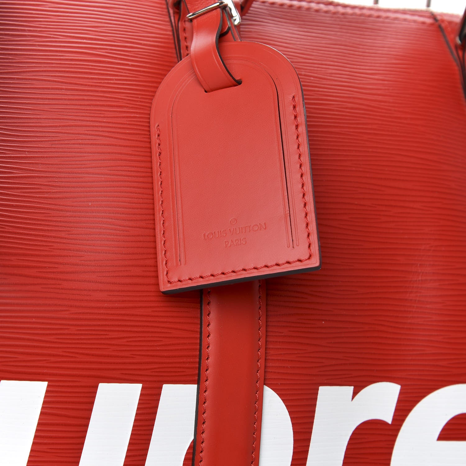 Louis Vuitton X SUPREME Epi Keepall Bandouliere 45 Red 8 of 11