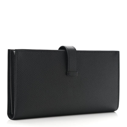 Hermes Epsom Bearn Gusset Wallet Black 3 of 7