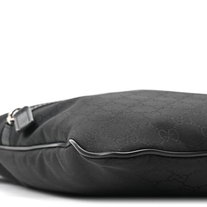 Gucci Nylon Monogram Small Flat Messenger Bag Black 9 of 10