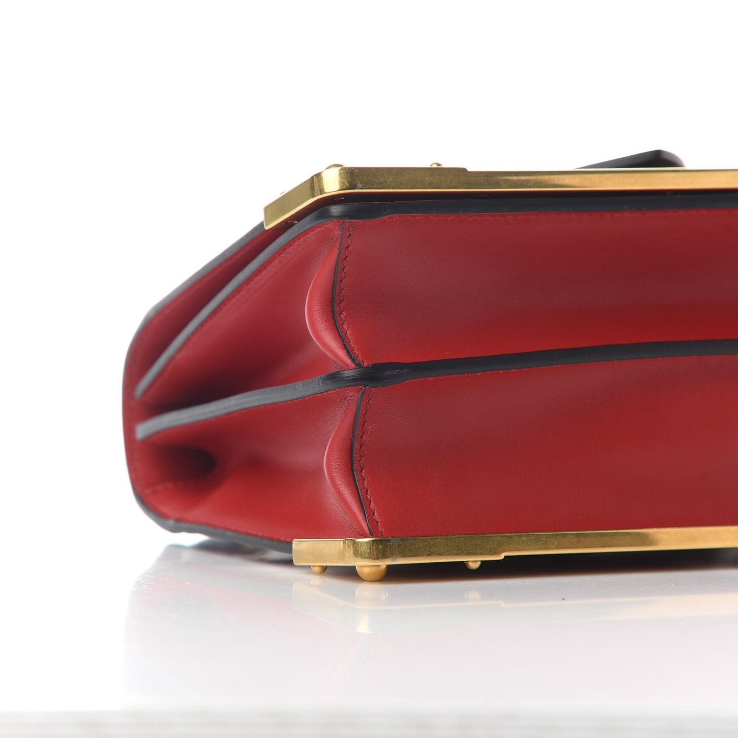 City Calfskin Saffiano Cahier Bag Fuoco Black