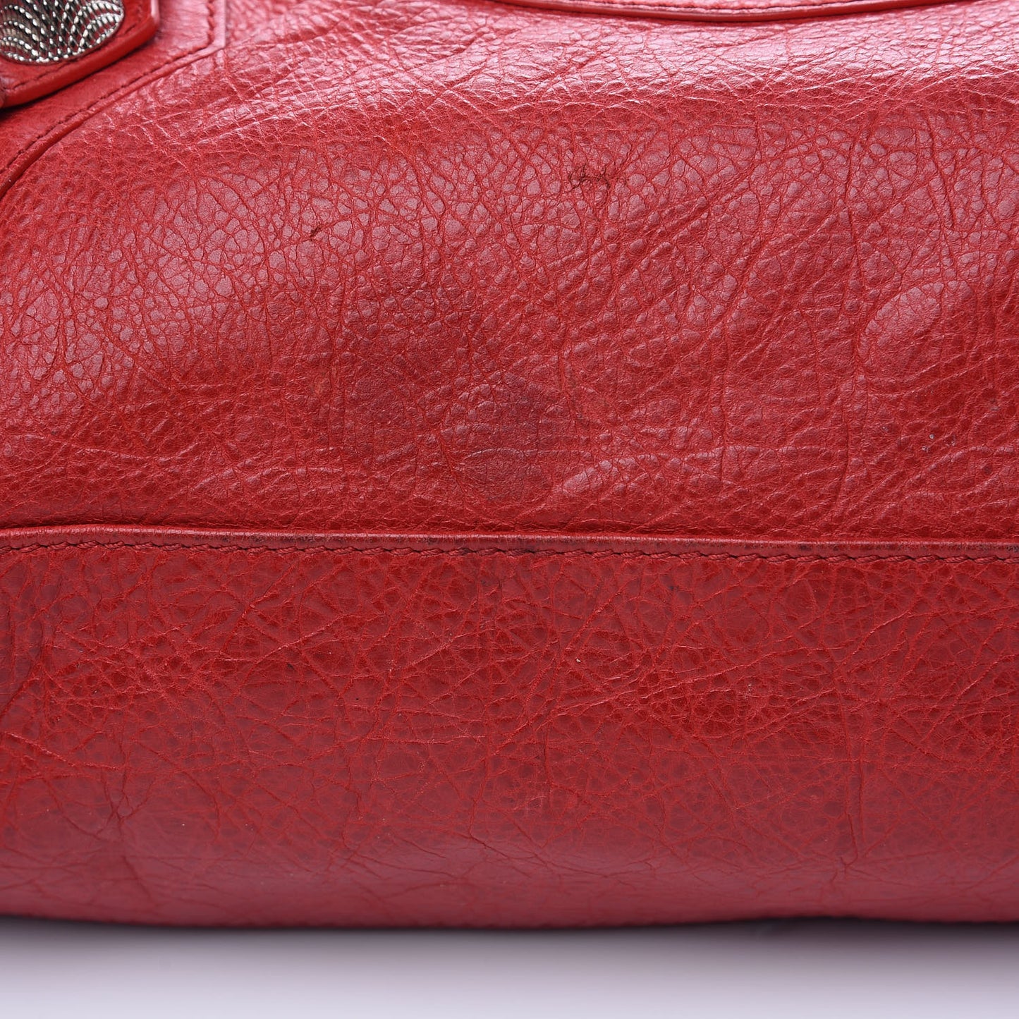 Agneau Giant 21 Silver Hardware City Rouge Coquelicot
