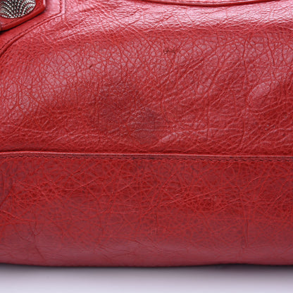 Balenciaga Agneau Giant 21 Silver Hardware City Rouge Coquelicot 16 of 17