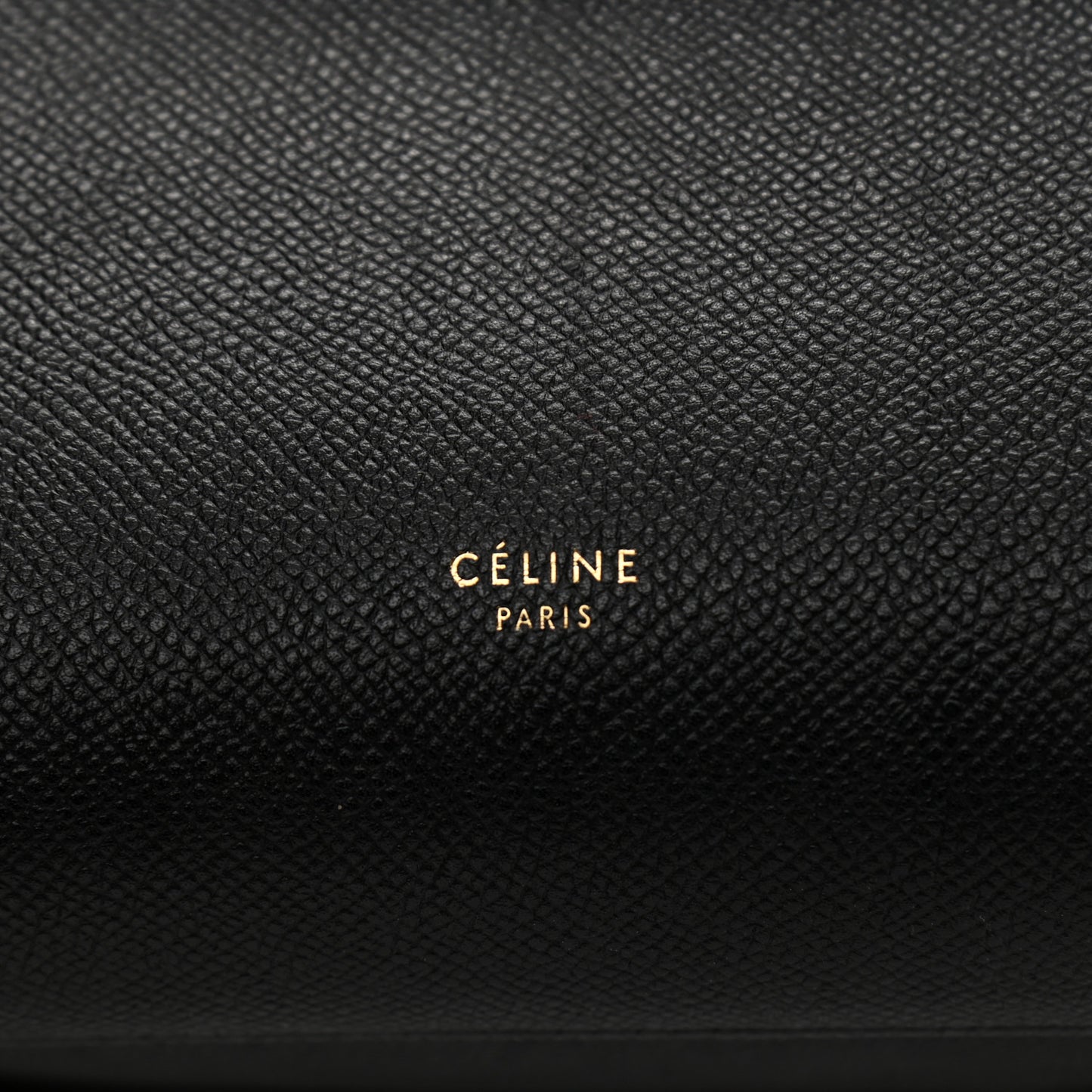 Grained Calfskin Micro Belt Bag Black