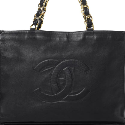 Chanel Lambskin CC Tote Black 9 of 13