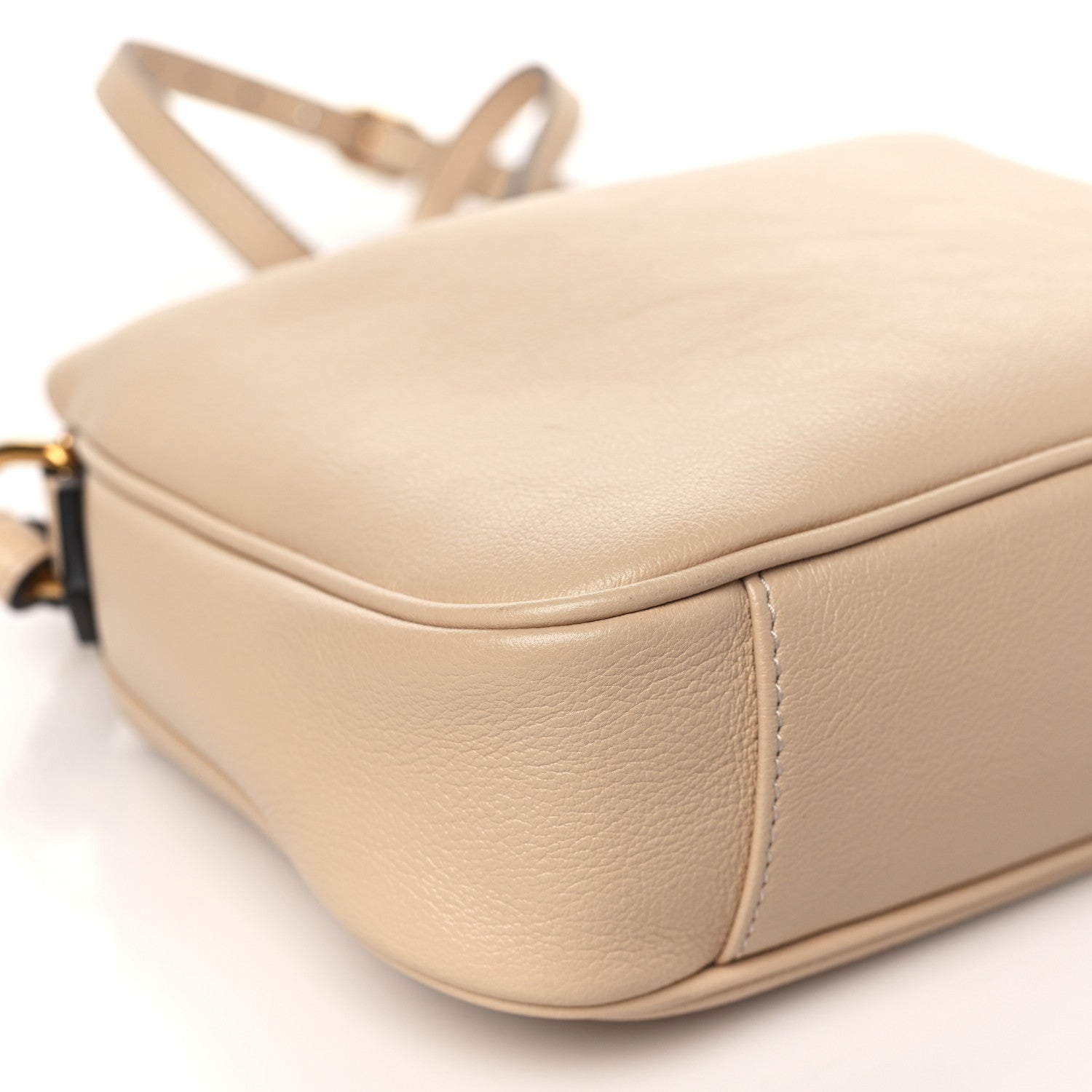 Gucci Softy Wonka Textured Dollar Calfskin Small Diana Shoulder Bag Light Beige 9 of 10