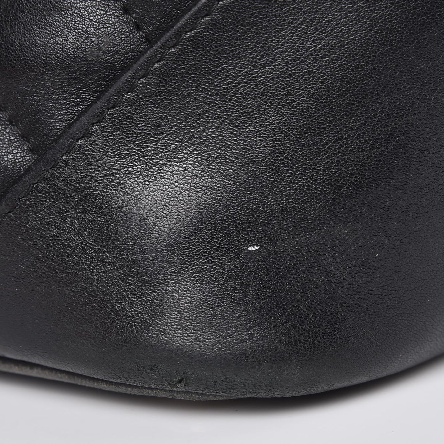 Calfskin Quilted Large Cambon Tote Black