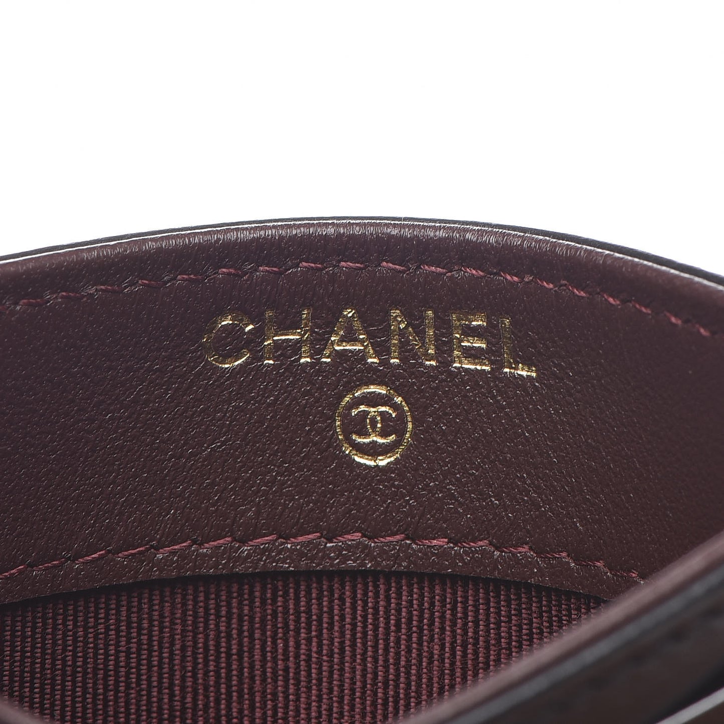 Lambskin Quilted Card Holder Black