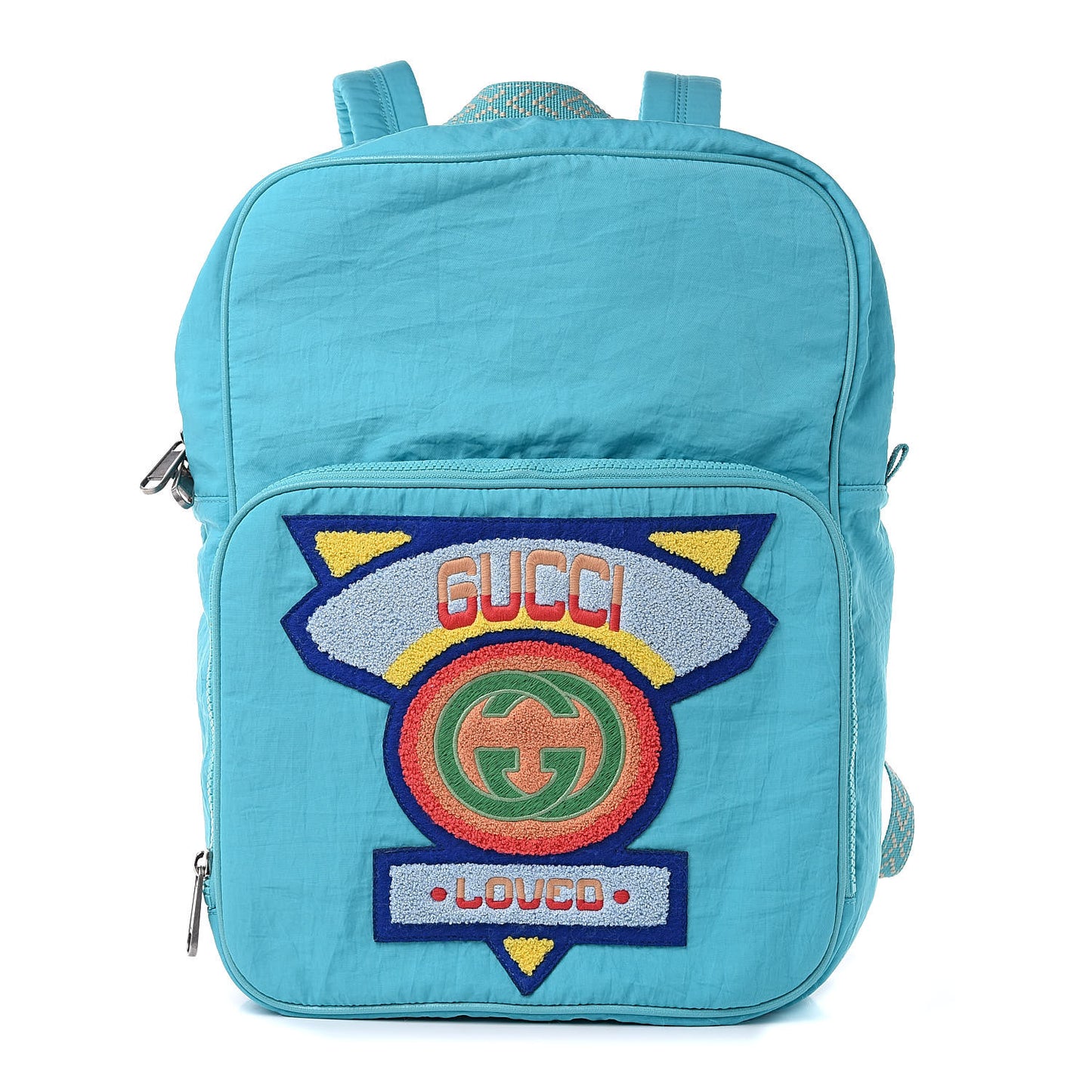 Nylon Twill 80s Logo Patch Backpack Lago