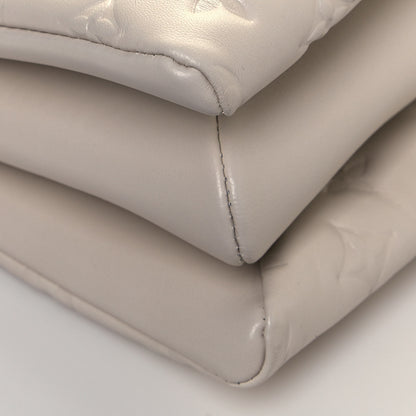 Louis Vuitton Lambskin Embossed Monogram Coussin PM Cream 10 of 12