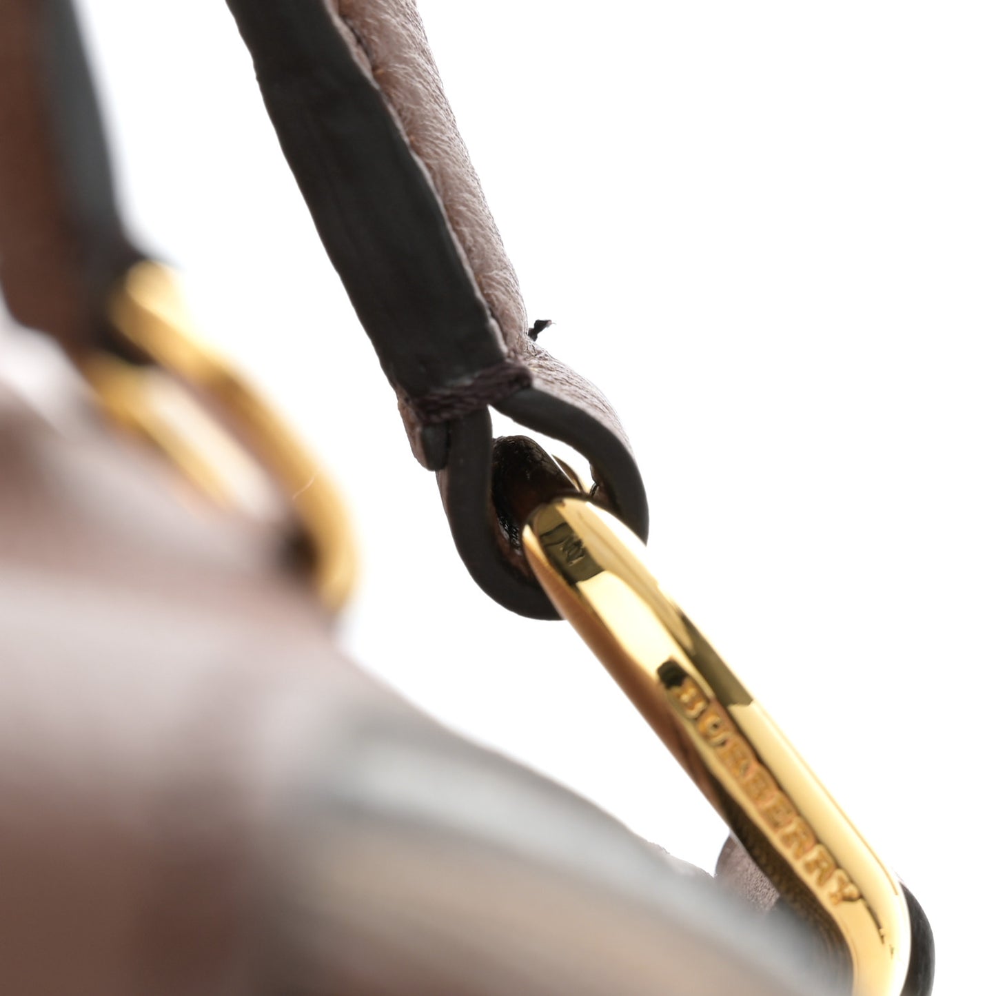 House Check Derby Calfskin Medium Alchester Bowling Bag Tan