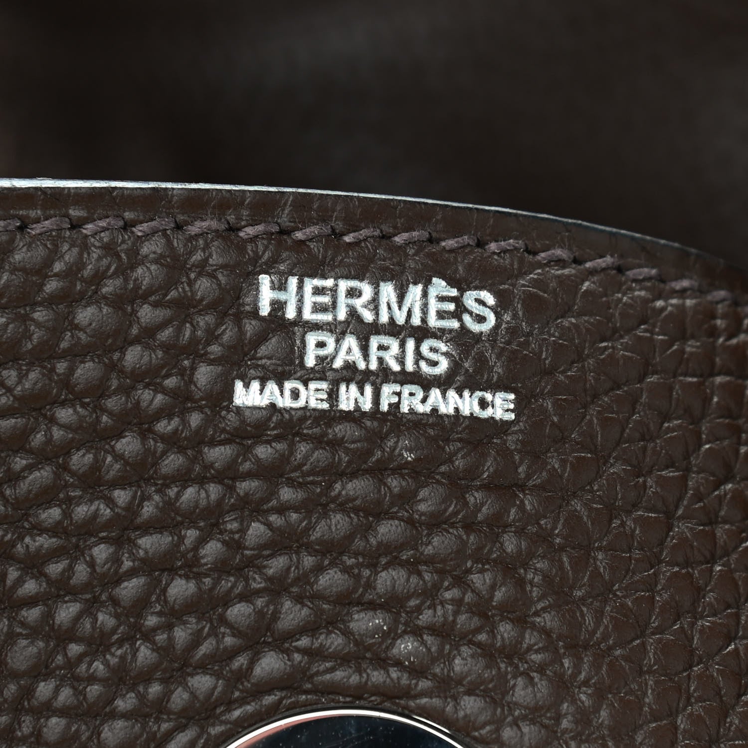 Hermes Taurillon Clemence Lindy 34 Cacao 6 of 11