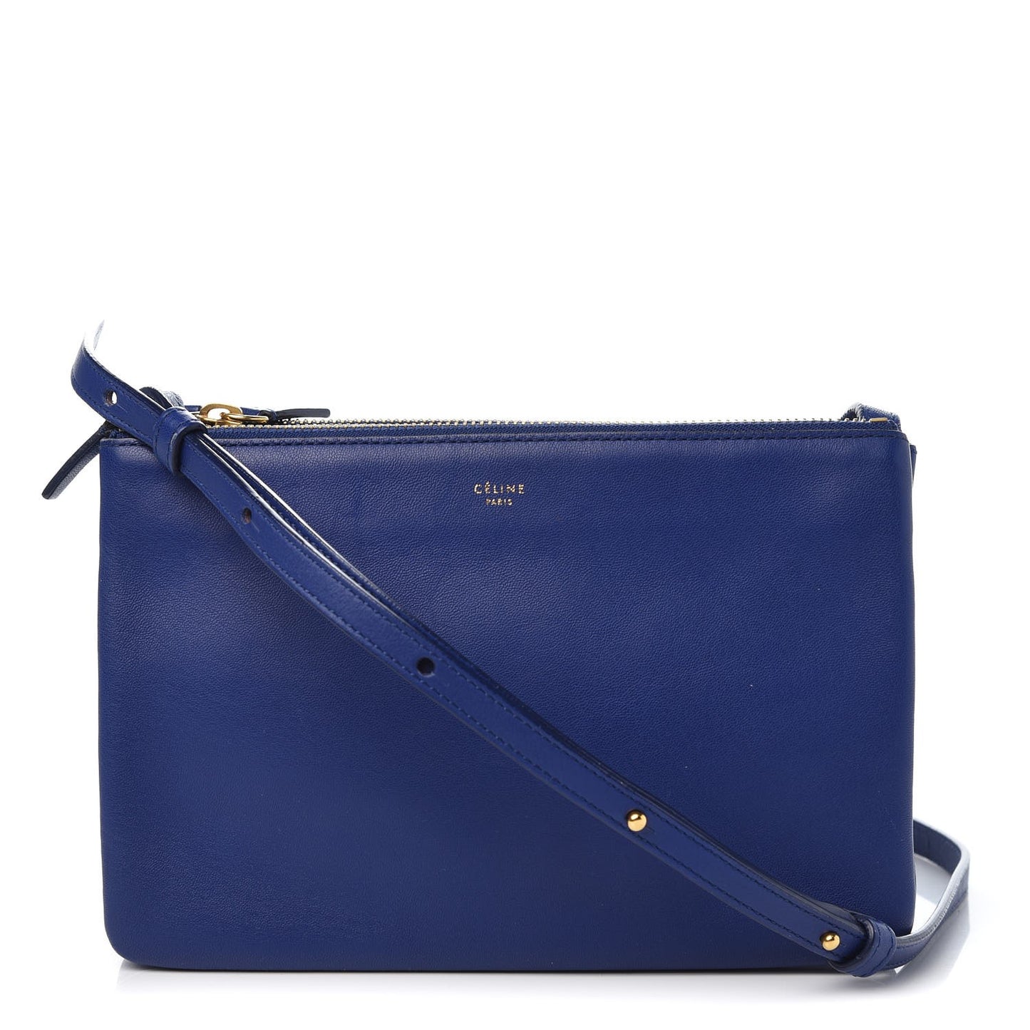 Lambskin Small Trio Crossbody Bag Indigo