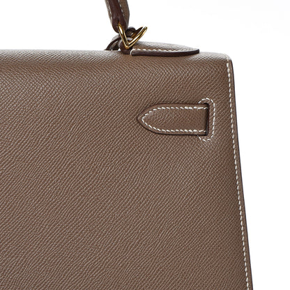 Hermes Epsom Kelly Sellier 32 Etoupe 24 of 34