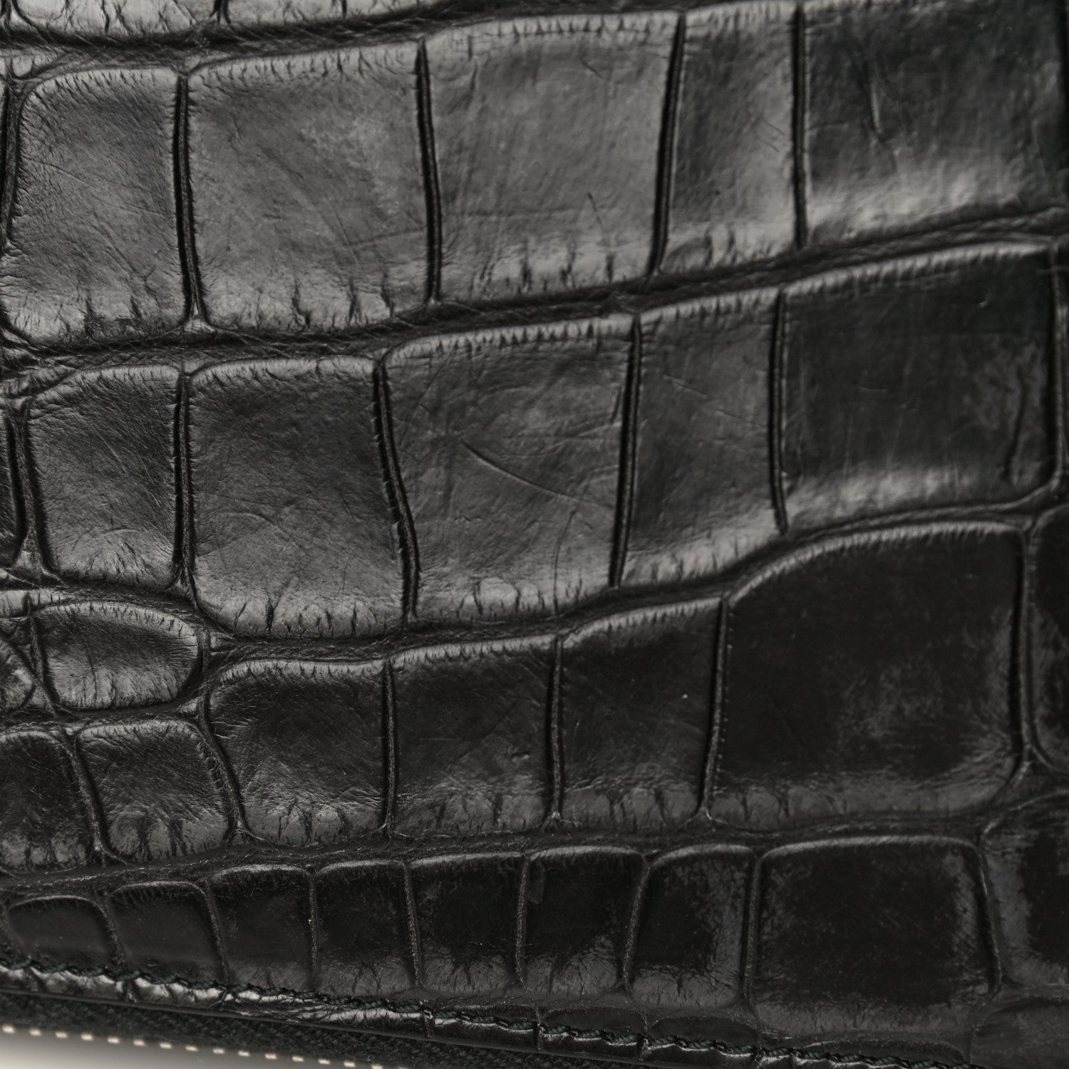 Gucci Crocodile Travel Document Case Black 19 of 21