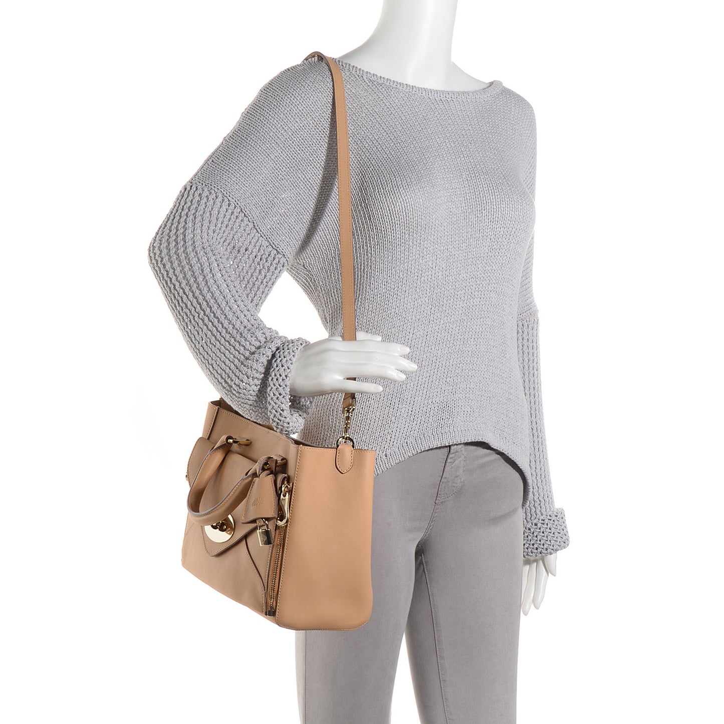 Silky Calf Small Willow Tote Wheat