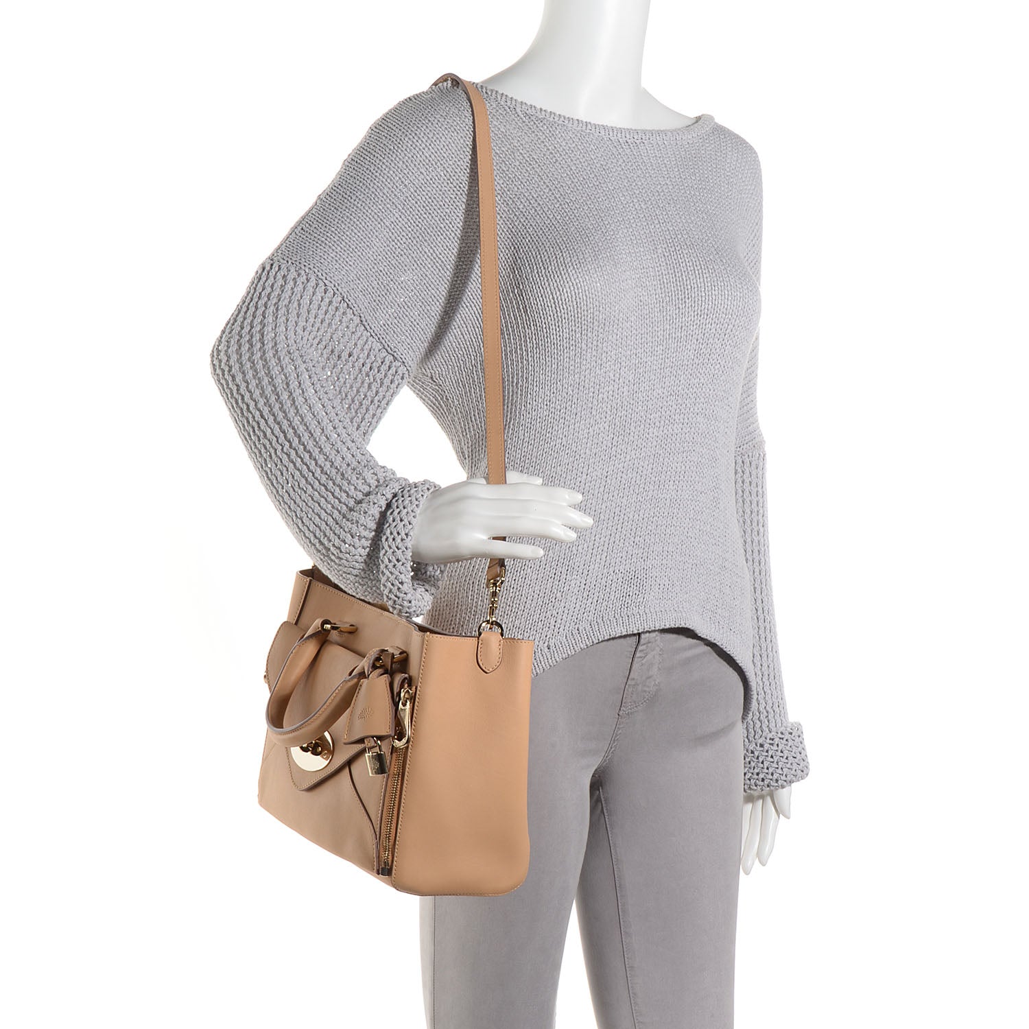 Mulberry Silky Calf Small Willow Tote Wheat 2 of 10