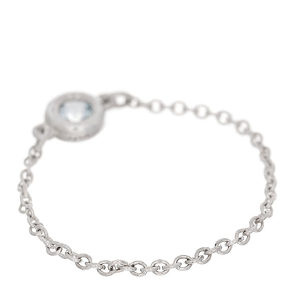 Tiffany Sterling Silver Aquamarine Elsa Peretti Color By The Yard Ring 55 7.25 3 of 6