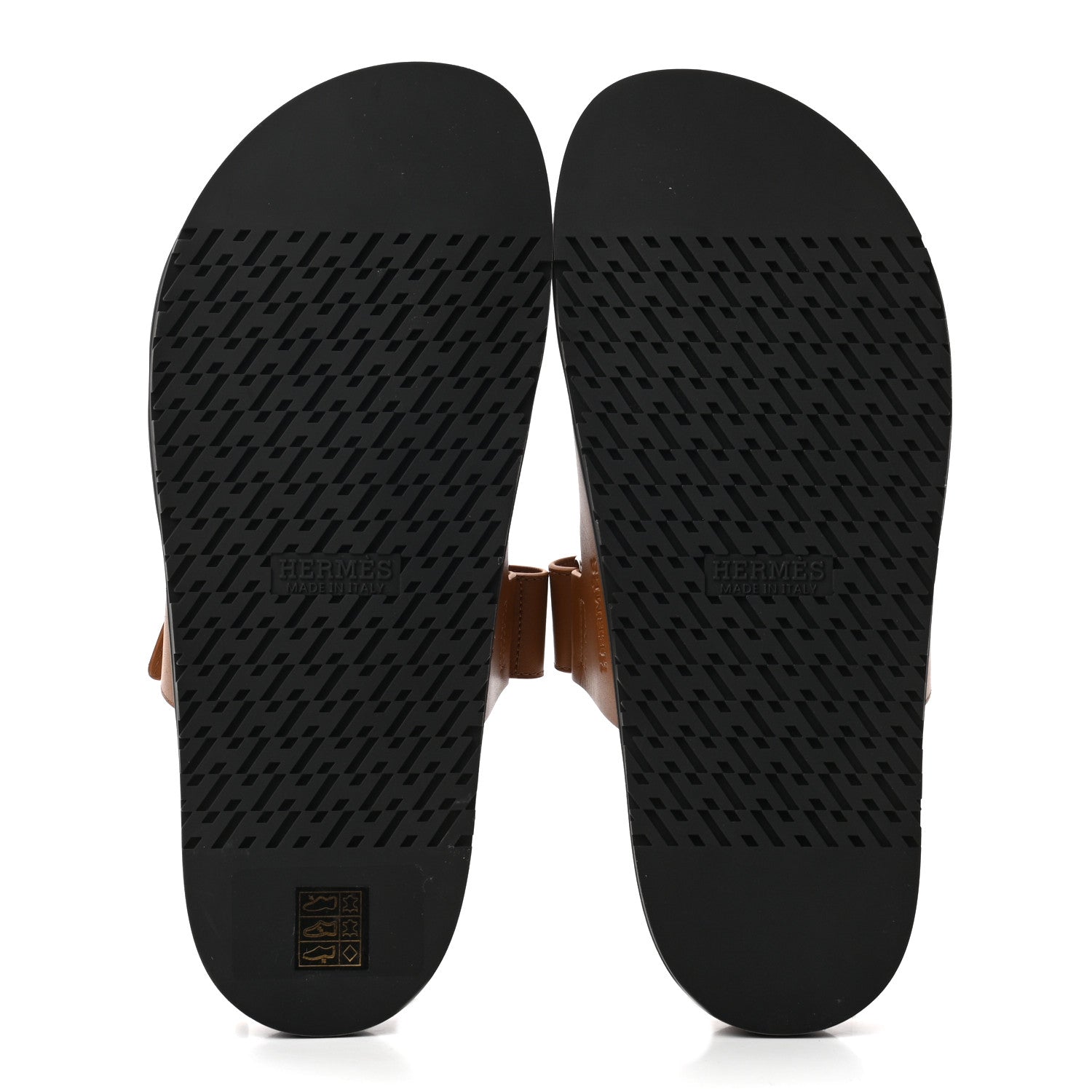 Hermes Calfskin Mens Chypre Sandals 42 Gold 5 of 8
