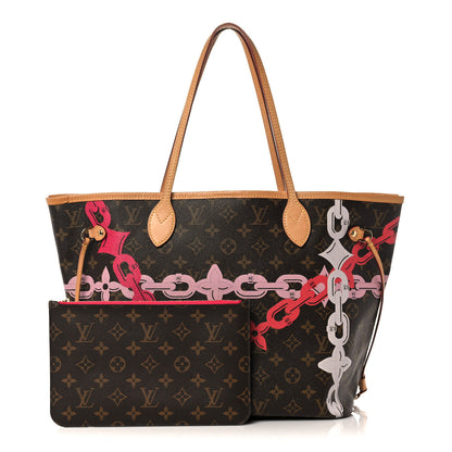 Louis Vuitton Monogram Bay Neverfull MM Rose Ballerine Poppy 1 of 14