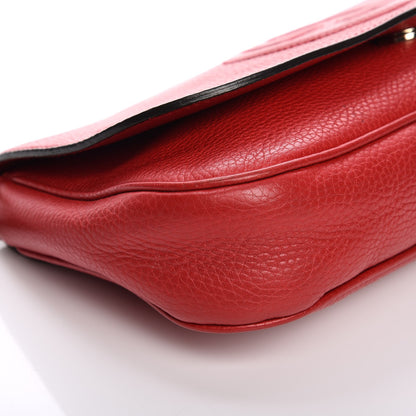 Gucci Pebbled Calfskin Medium Soho Flap Crossbody Red 11 of 13