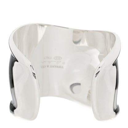 Tiffany Sterling Silver Medium Elsa Peretti Right Wrist Bone Cuff Bracelet 3 of 5