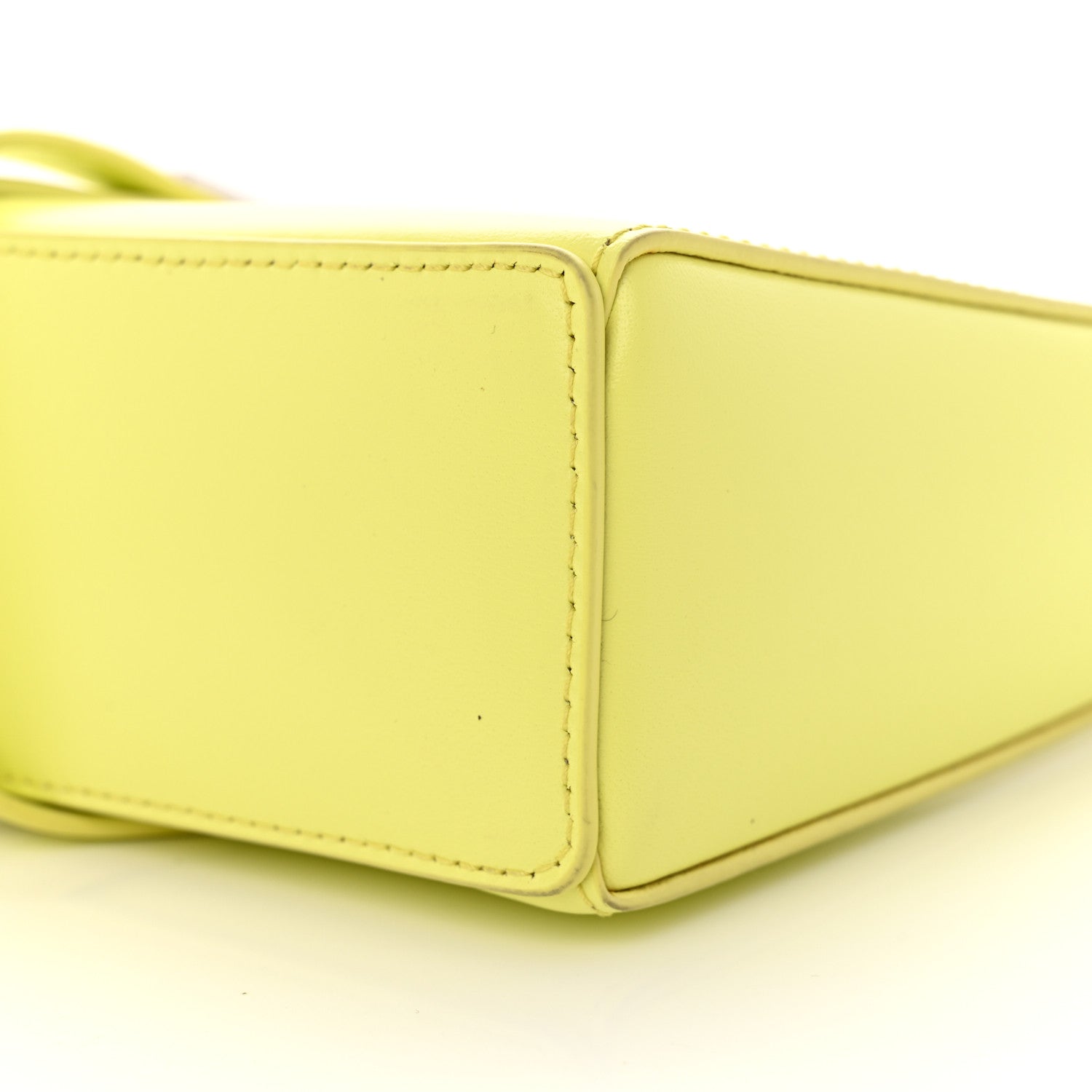 Givenchy Box Calfskin Mini Cut Out Shoulder Bag Neon Yellow 10 of 10