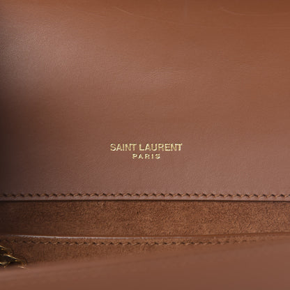 Saint Laurent Smooth Calfskin Medium Classic Monogram Kate Tassel Satchel Fauve 9 of 11