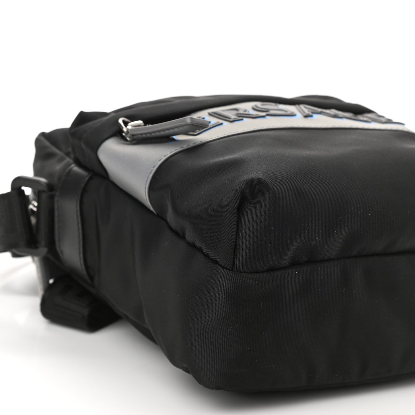 Nylon Logo Crossbody Bag Black