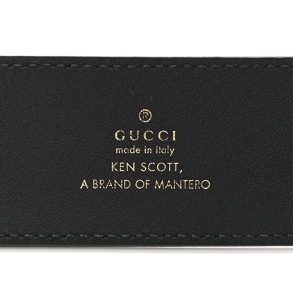 Gucci X KEN SCOTT Calfskin Double G 40mm Belt 90 36 Black Multicolor 5 of 8