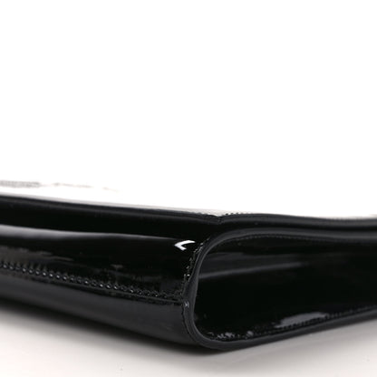 Saint Laurent Patent Monogram Large Belle De Jour Clutch Black 7 of 8