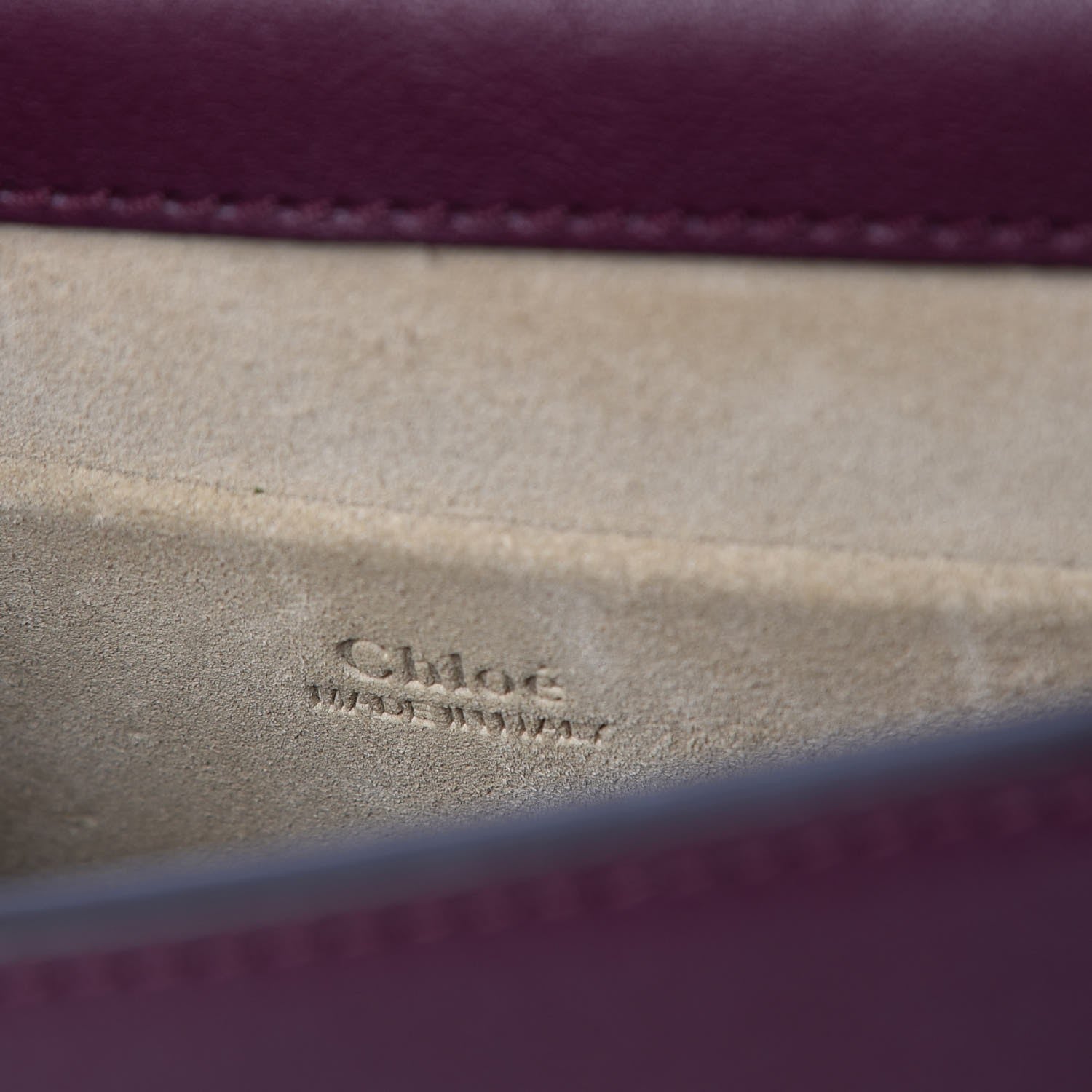 Chloe Calfskin Small Nile Bracelet Bag Intense Violine 6 of 8