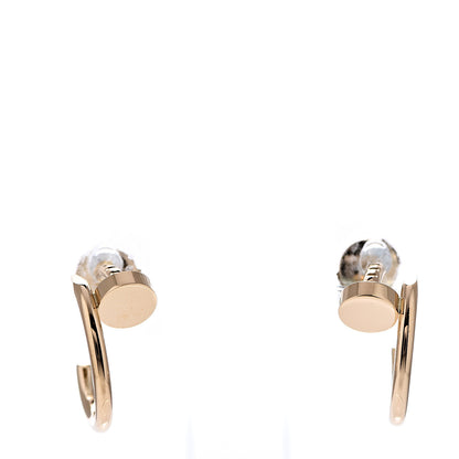 Cartier 18K Yellow Gold Juste Un Clou Hoop Earrings 1 of 7
