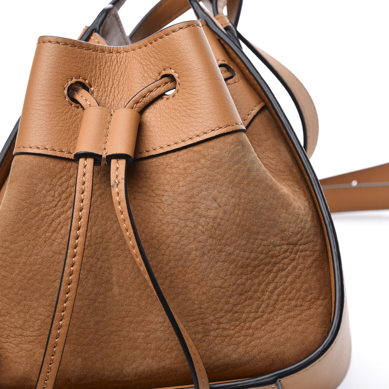 Loewe Calfskin Nubuck Mini Hammock Shoulder Bag Honey 9 of 12