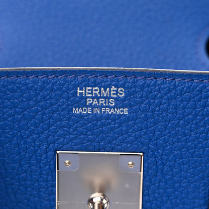 Hermes Togo Birkin 30 Bleu Royal 6 of 10