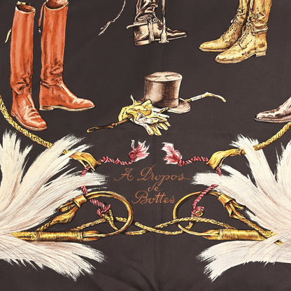 Hermes Silk A Propos de Bottes Scarf 90 2 of 4