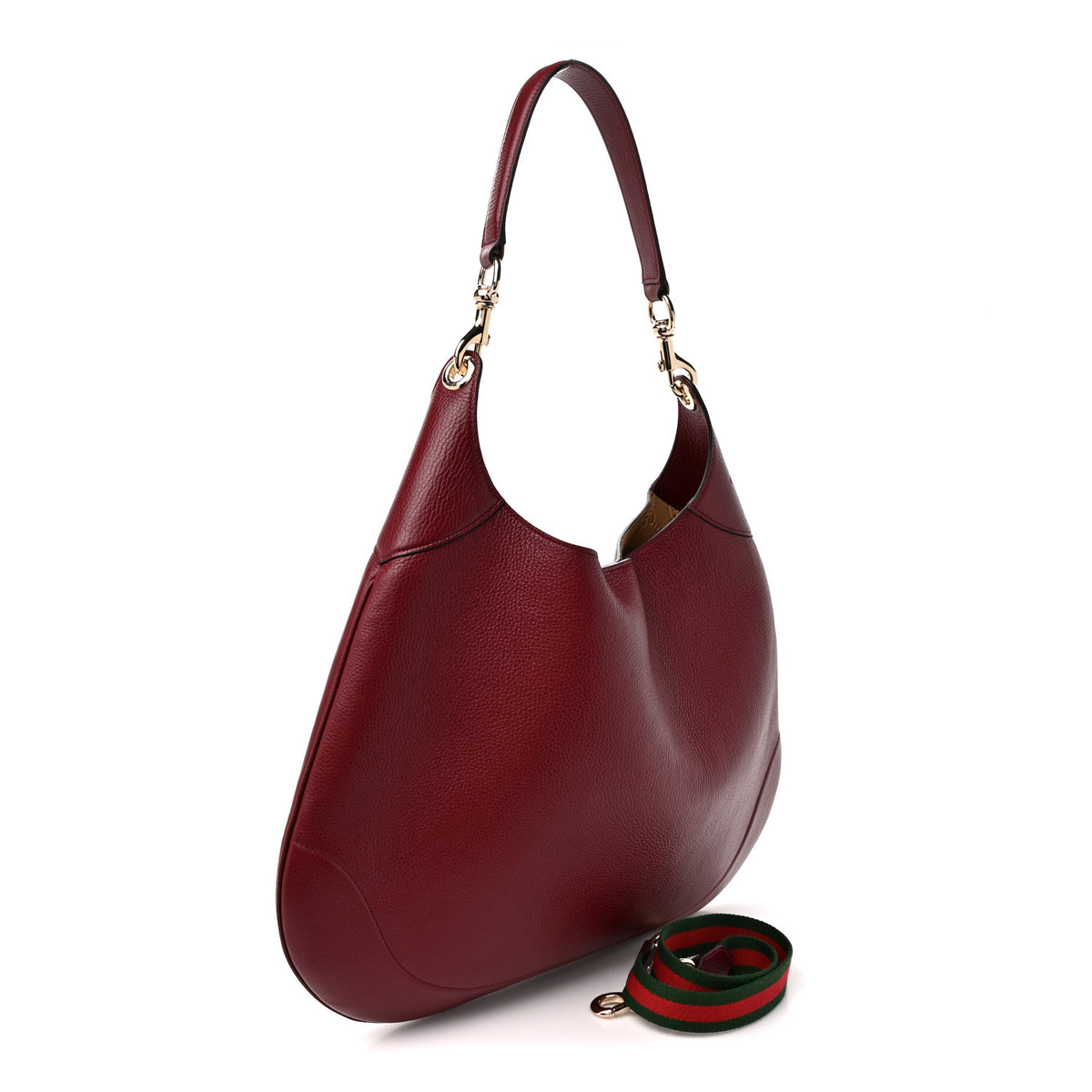 Soft Grained Calfskin Maxi B Hobo Rosso